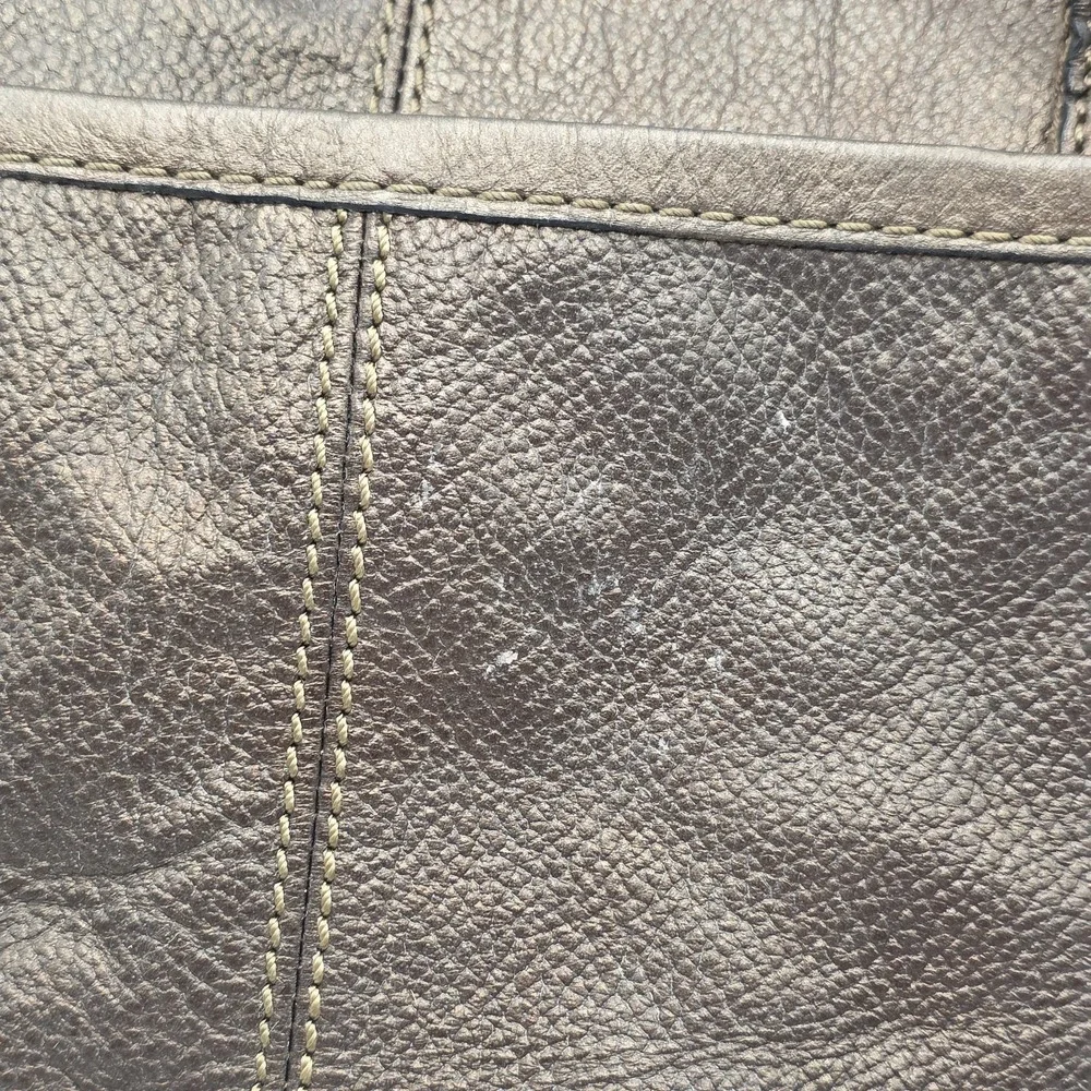 FOSSIL Long Live Vintage Soft Copper Brown Pebble Leather Hobo Purse Bag‎ Hippie